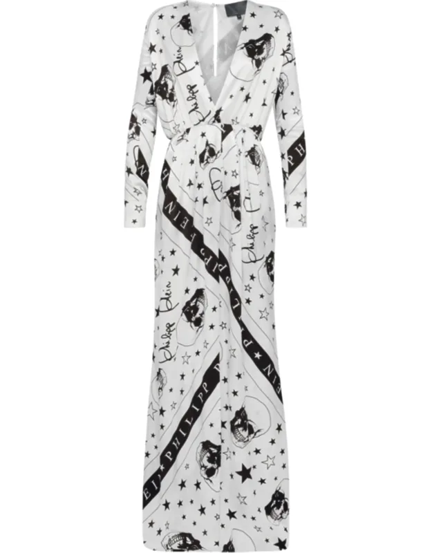 Long Dress With Stars And Skull