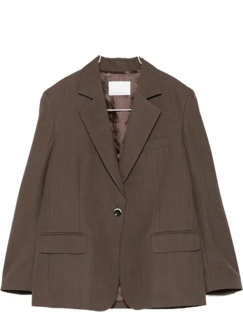 Single-breasted Notched-lapels Blazer