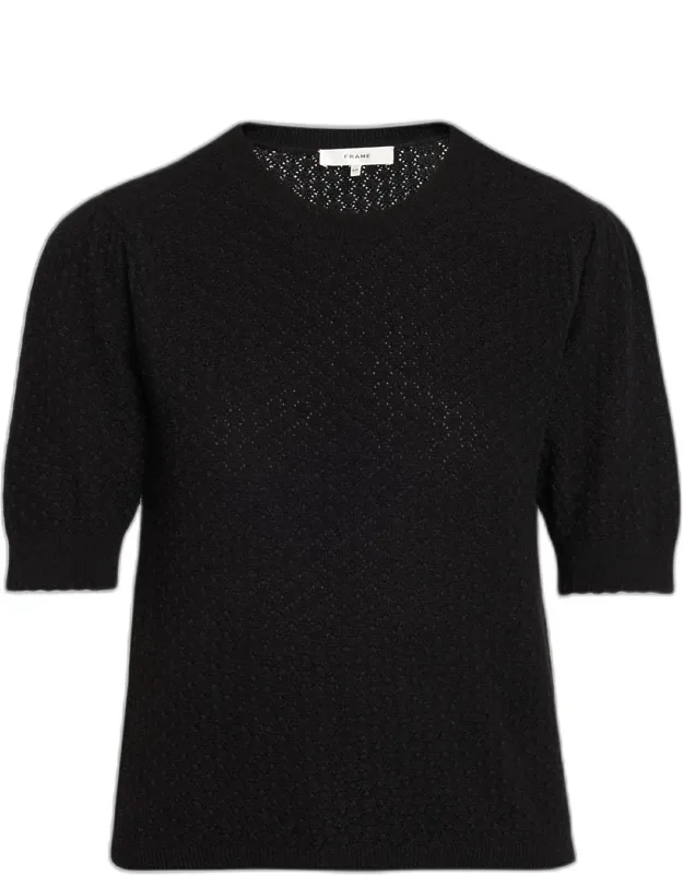 The Gathered Honeycomb Cashmere Sweater
