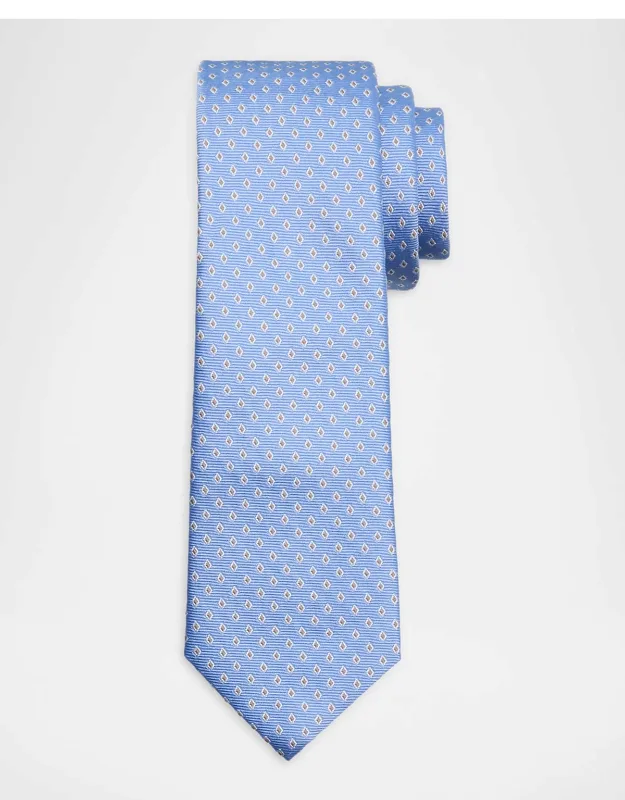 Geometric Box Jacquard Silk Tie