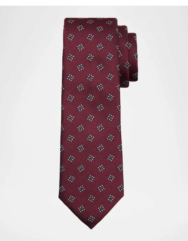 Geometric Box Jacquard Silk Tie