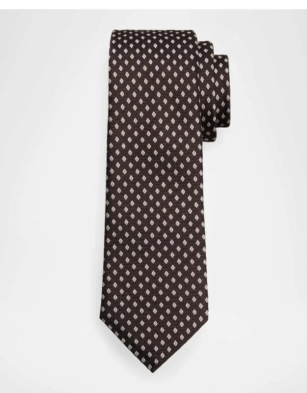 Diamond Jacquard Silk Tie