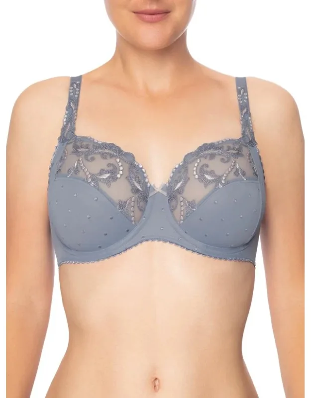 Full Coverage Lace Bra With Underwire Support And Adjustable Straps