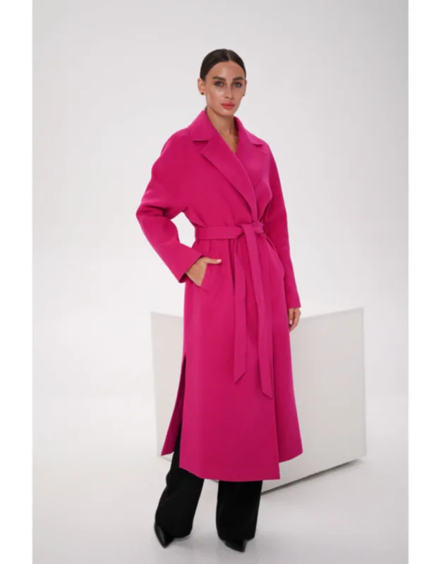 Comfort Wraparound Wool Cashmere Coat