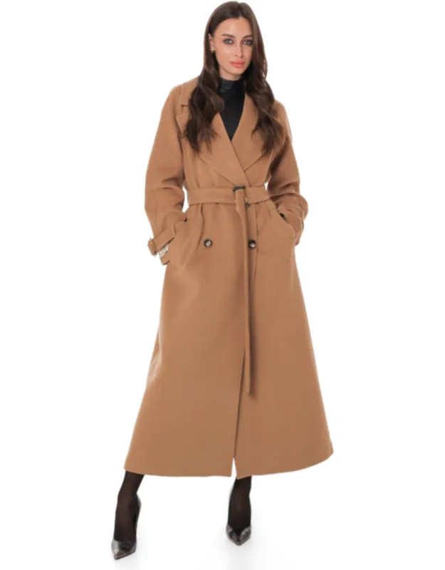 Cashmere Wool Blend Overcoat