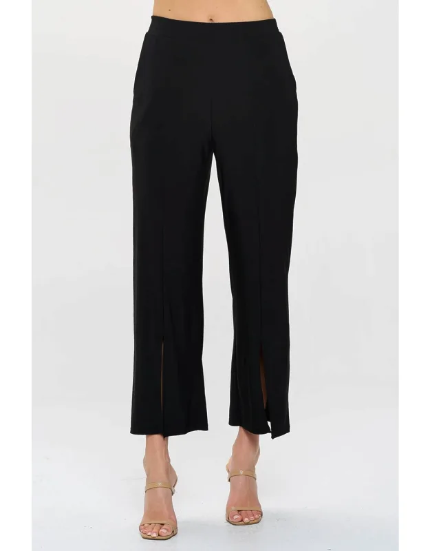Front Slit Crop Pants