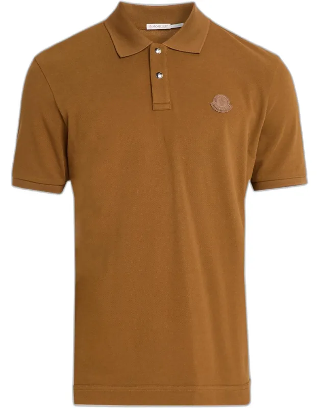 Logo Patch Short-sleeve Polo Shirt