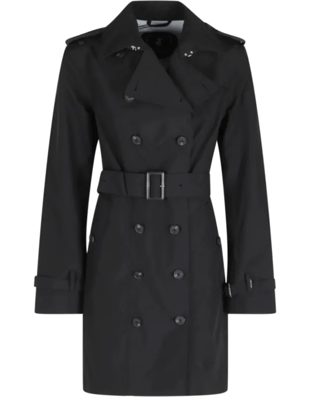 Audrey Double-breasted Lapels Polyester Trench Coat