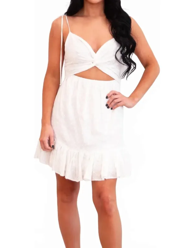 Eyelet Cutout Dress