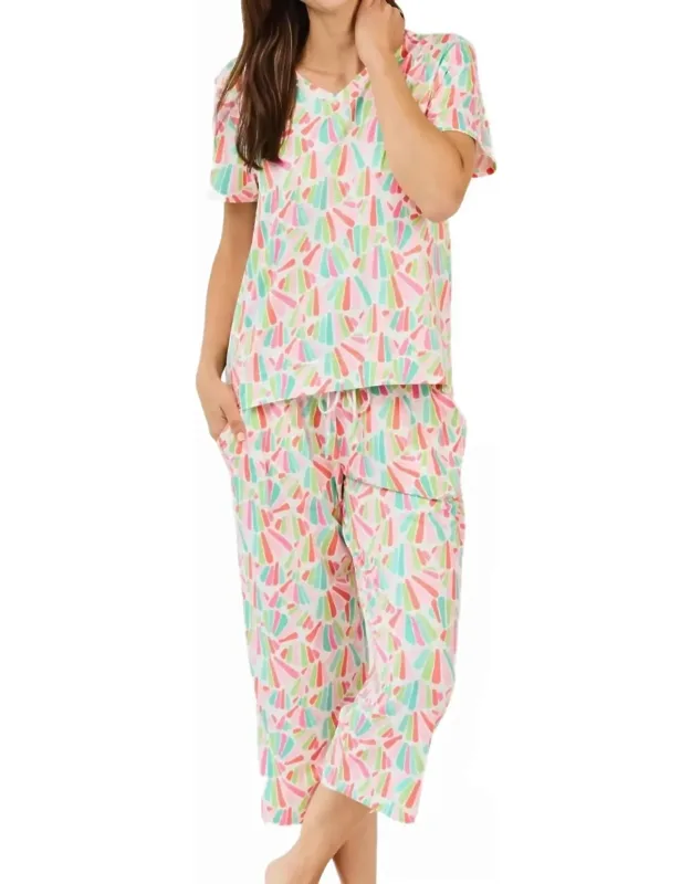 Cropped Pant Set