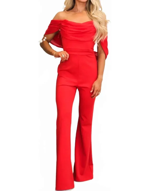 Off Shoulder Jumpsuit