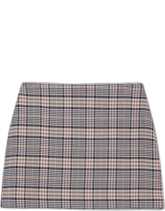 Tierra Check Mini Skirt