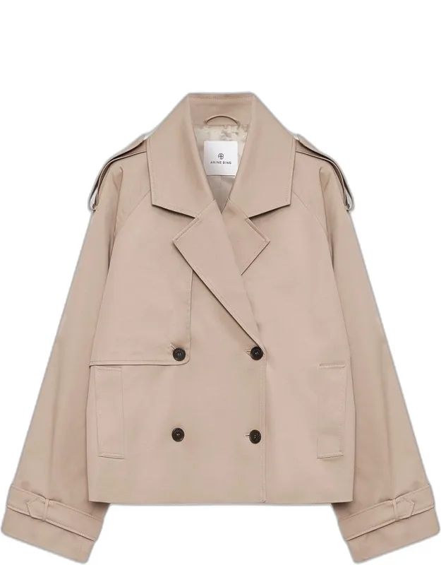 Cropped Trench Coat