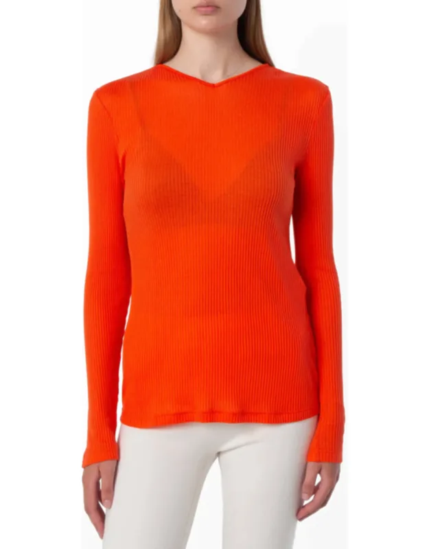 Long-sleeved Knit Top
