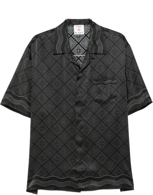 Radiating Monogram Silk Shirt