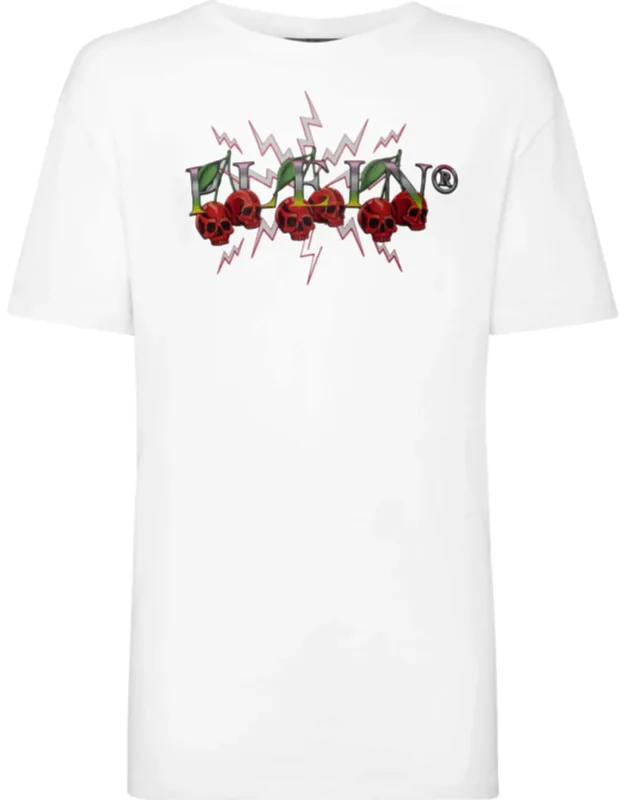 T-shirt With Round Neck And Cherries
