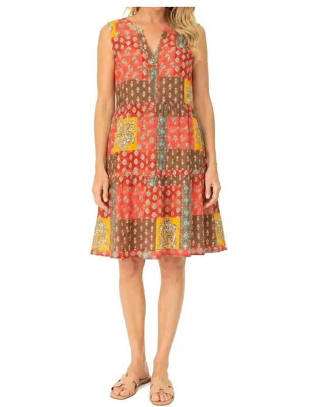 Patchwork Paisley Dress