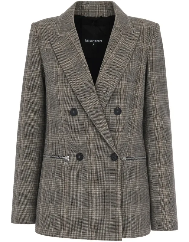 Prince Of Wales Double-breasted Blazer