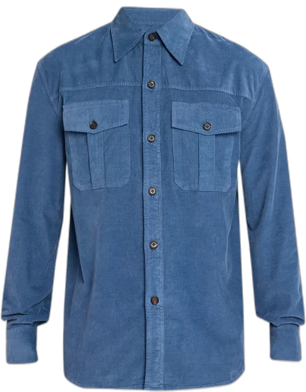 Garment-dyed Corduroy Sport Shirt