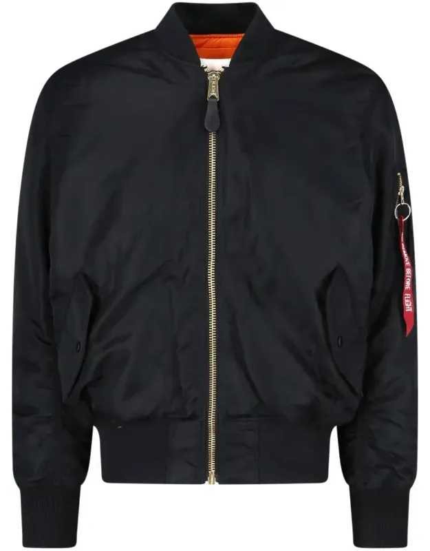 Nylon Reversible Bomber Jacket