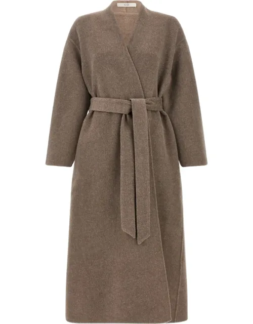 Belted Robe-style Coat