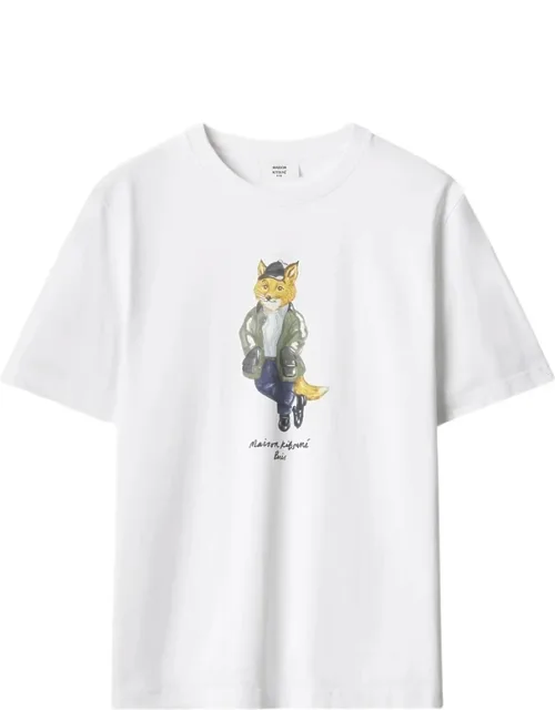 Fox-print T-shirt