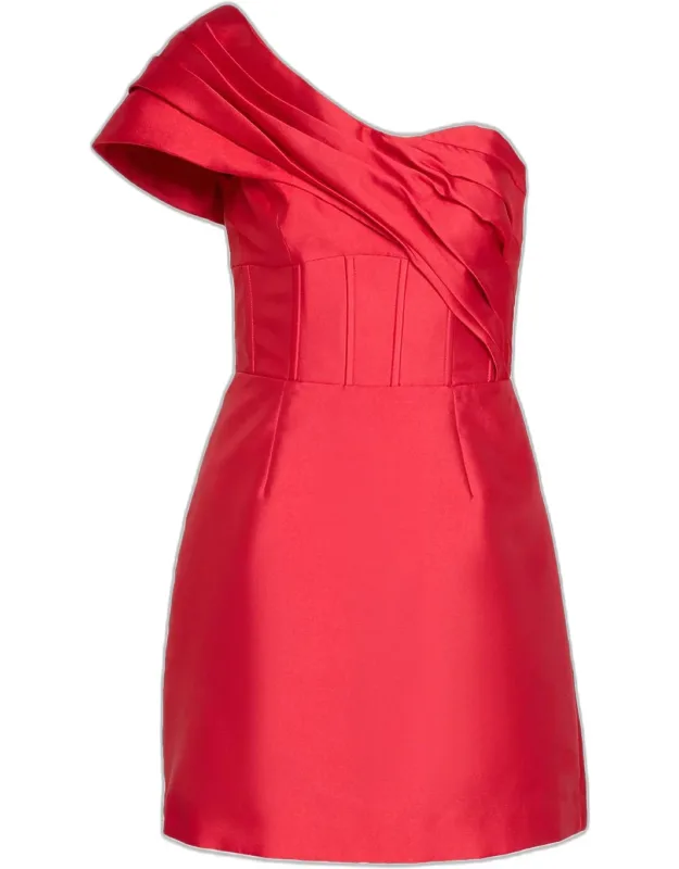 Esmeralda One-shoulder Mini Dress
