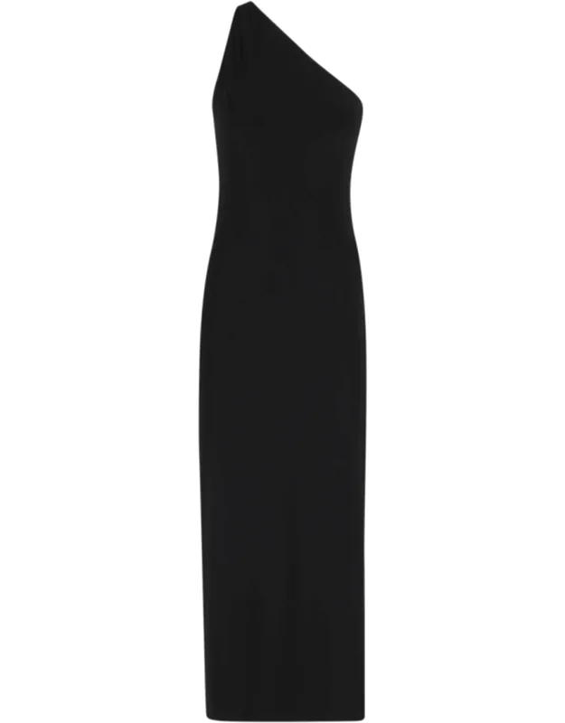 One Shoulder Side-slit Dress