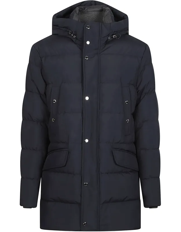 Quilted Hooded Down Jacket