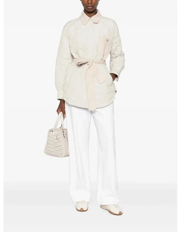 Quilted Belted Coat