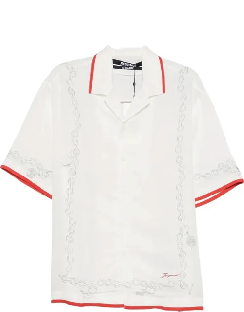 Chain-print Short-sleeve Shirt