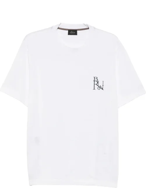 Logo-embroidered T-shirt