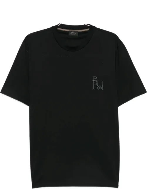 Logo-embroidered T-shirt