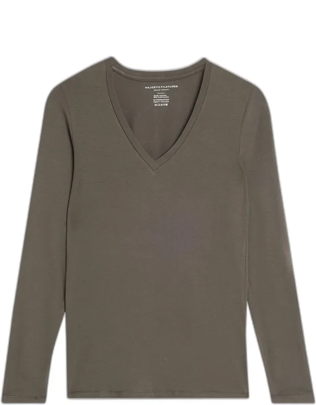 V-neck Long-sleeve Tee