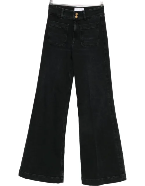 Patch-pocket Wide-leg Jeans
