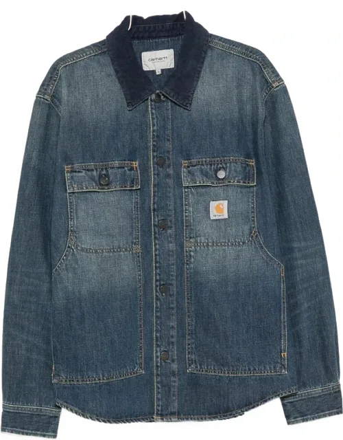 Logo-patch Button-down Jacket