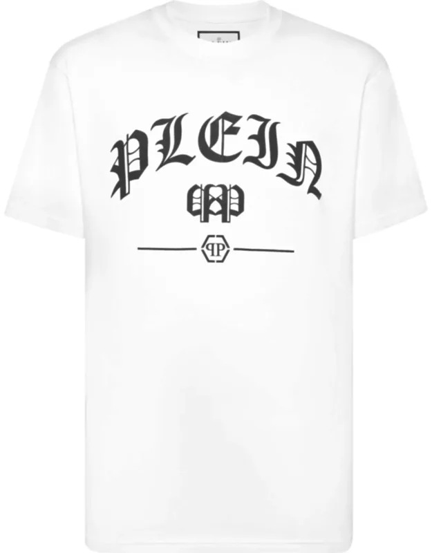 T-shirt Round Neck Ss With Rib Knit Neckline And Two Needle Stitching