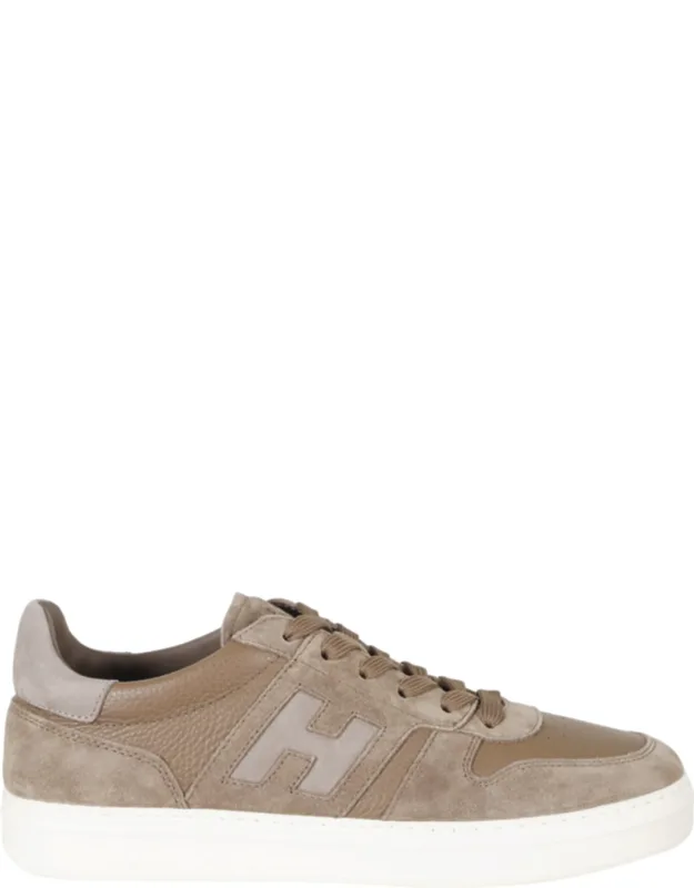 Smooth Leather Suede Rubber Sole Sneakers