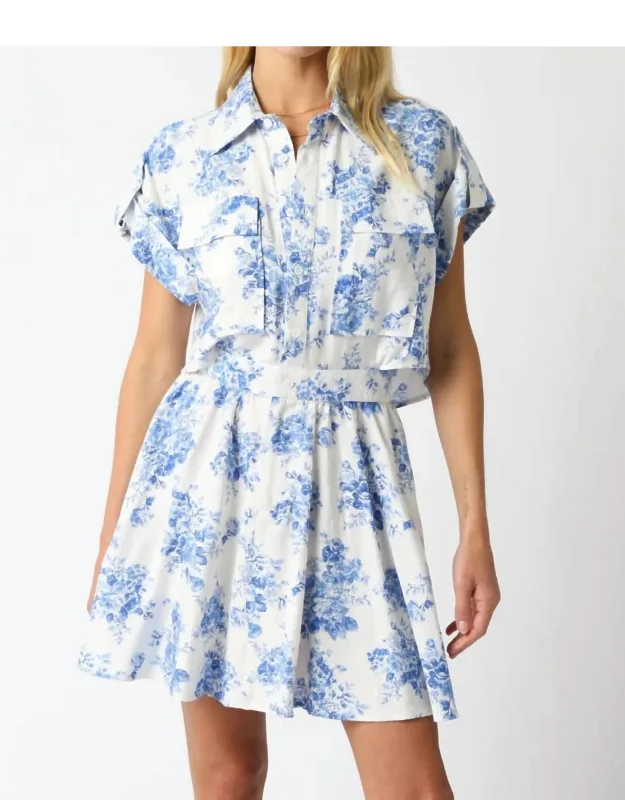 Chinoiserie Print Dress