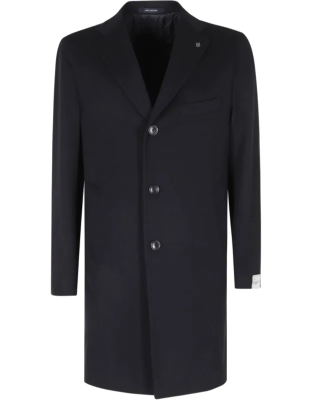 Single-breasted Wool-blend Coat