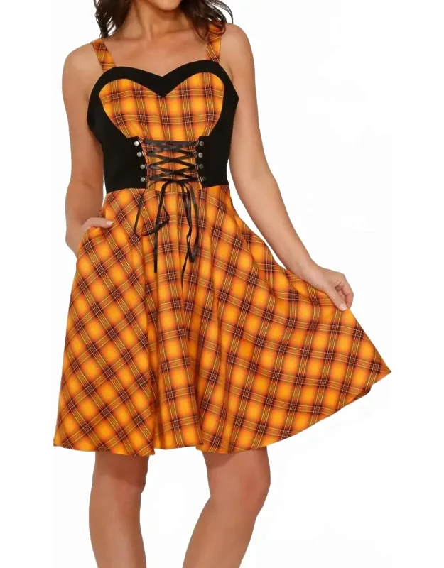 Plaid Swing Dress