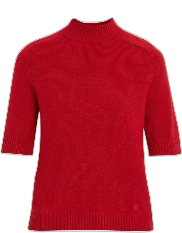 Rib-knit Cashmere Top