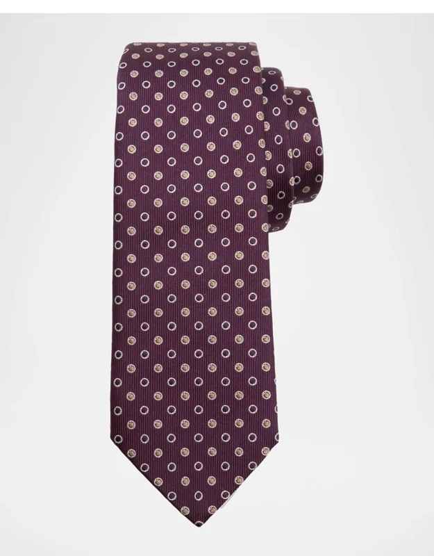 Filled Polka Dot Silk Tie