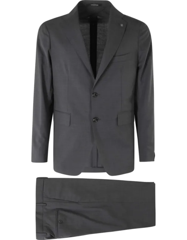 Montecarlo Flap Pocket Side Slits Wool-blend Suit