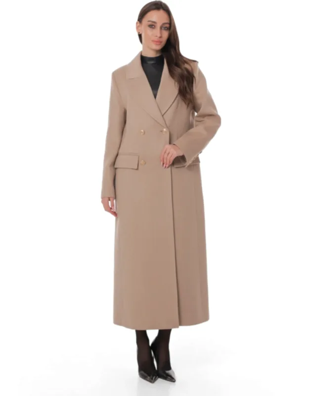Tailored Cashmere Wool Coat
