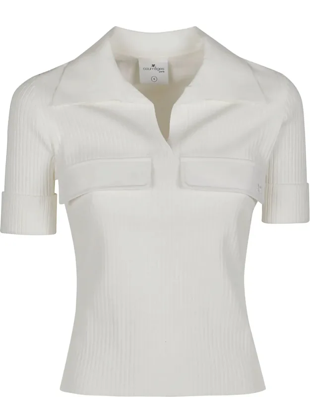 Short Sleeve Polo Neck Viscose-blend Polo Shirt