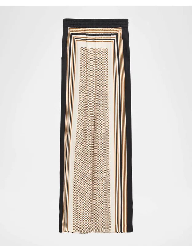 Printed Satin Pants