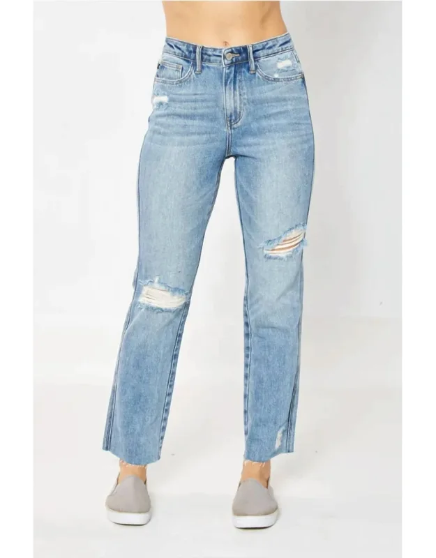 Bryant High Waist Rigid Magic Destroy Straight Jeans