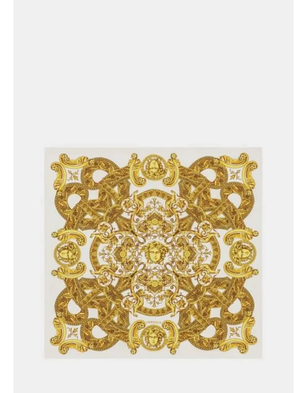 Ornate Paisley & Floral Silk Scarf