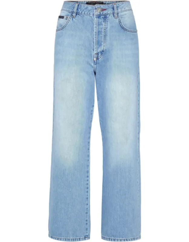 Loose Fit Denim Trousers